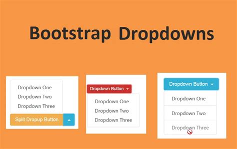 Bootstrap Dropdowns .